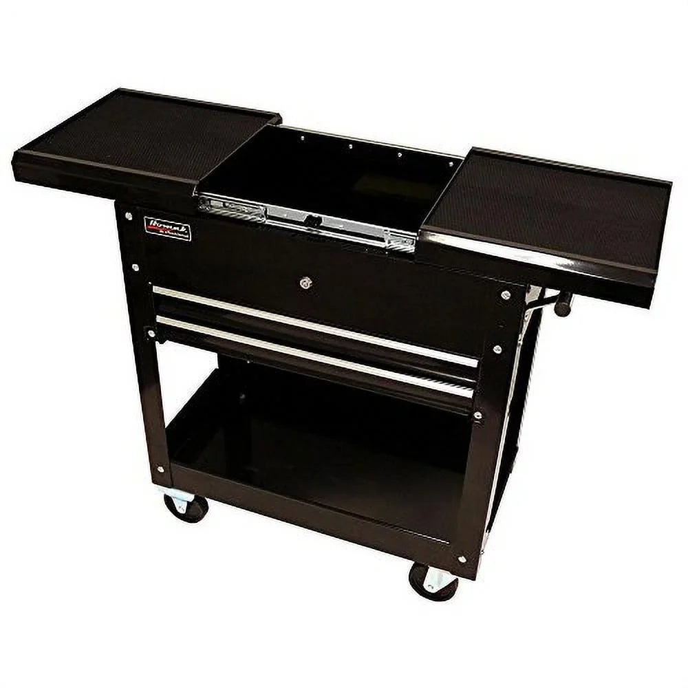 Tool Homak Sliding Cart W/ Top 2-Drawer 27"" BK06022704