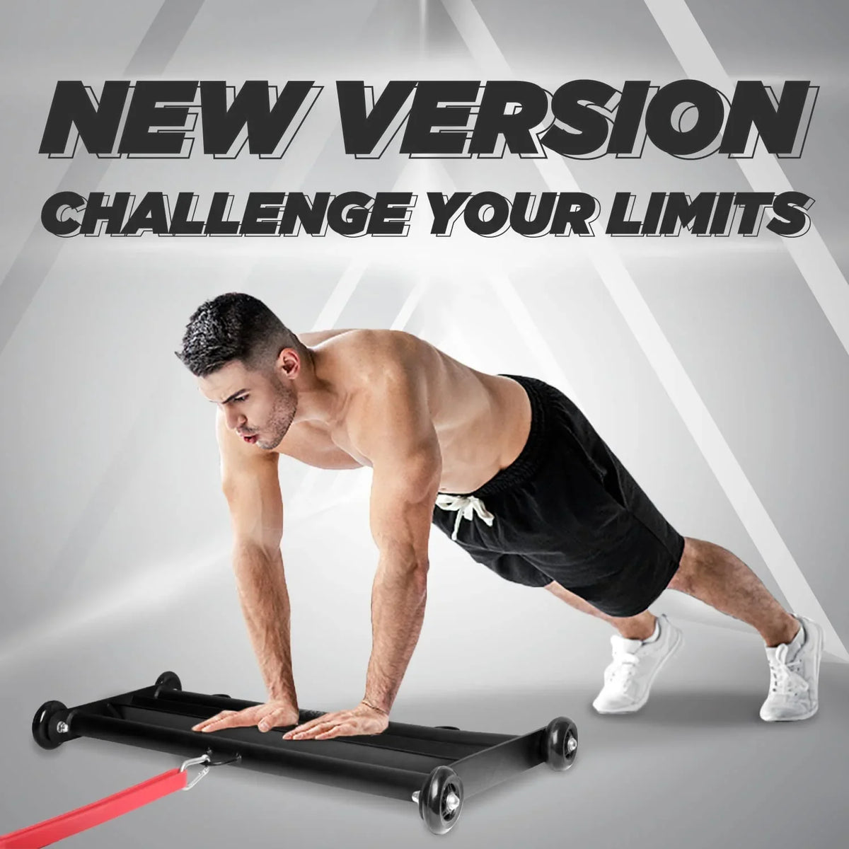 Wheels Booty Building,Black Glute Ham Glider, Yes4All Glute Gym Home Fitness, for Exercise Hamstring,