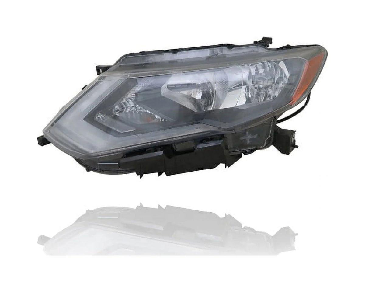 Direct Driver Nissan Headlight - LED/SL-Premium/Hybrid-SL) Left Halogen + Cooling - - Set Passenger (Exclude - Rogue-S/SV/SL/Hybrid-SV Right Pair, 260606FL0A - Fit/For CAPA 17-19 260106FL0A, Assembly