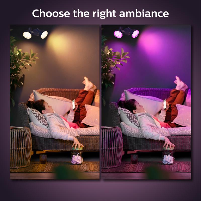 light - - - shape: K - 14 spot Philips - 100 W) PAR38 white/colored W LED - bulb light Color Ambiance White and (equivalent E26 Hue 2000-6500