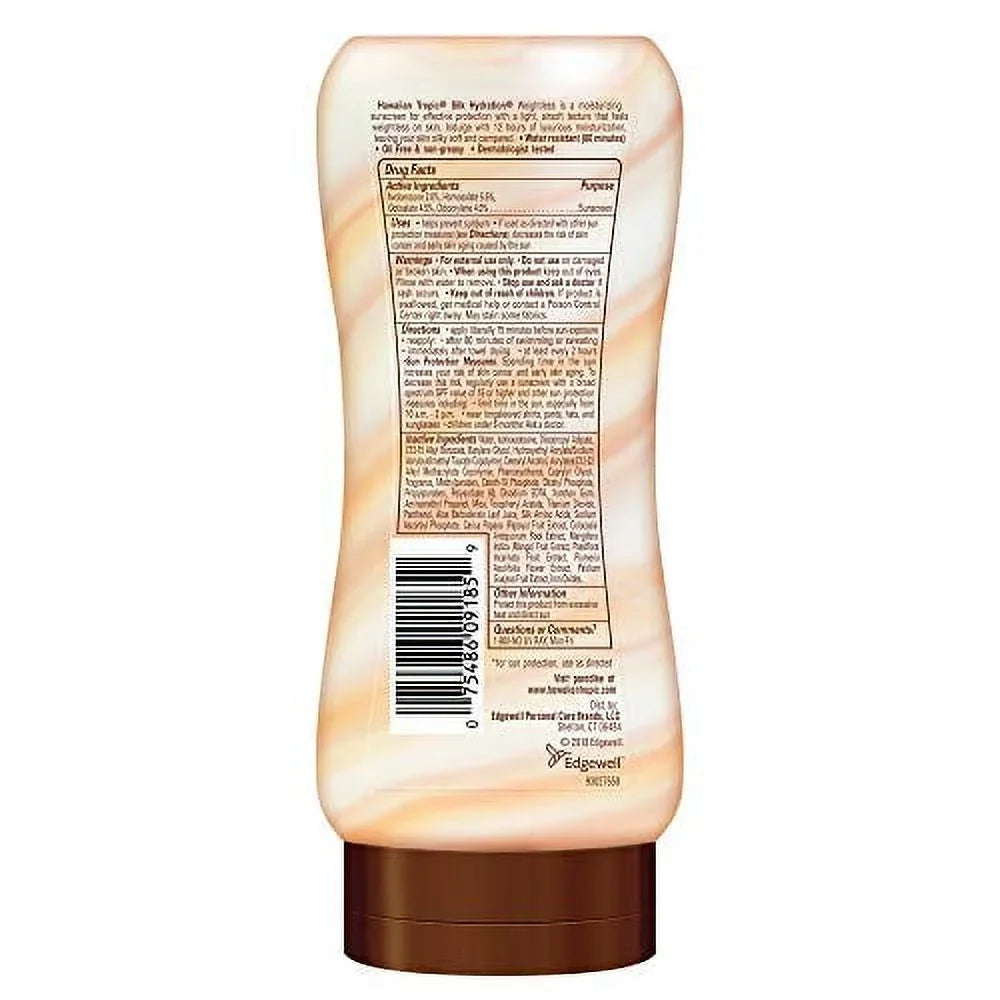 Spectrum Fl Broad SPF Oz, Hawaiian Weightless Tropic Sunscreen, 6 Sunscreen Hydration Twin 30 Silk Lotion, Moisturizing Pack