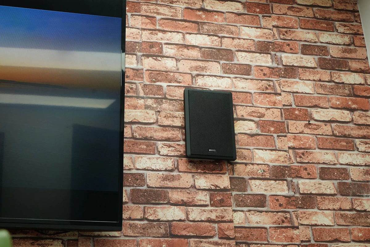 Wall Audio Rockville Kit 4-Room Home Speakers Receiver+(8) RPA40BT Black Slim