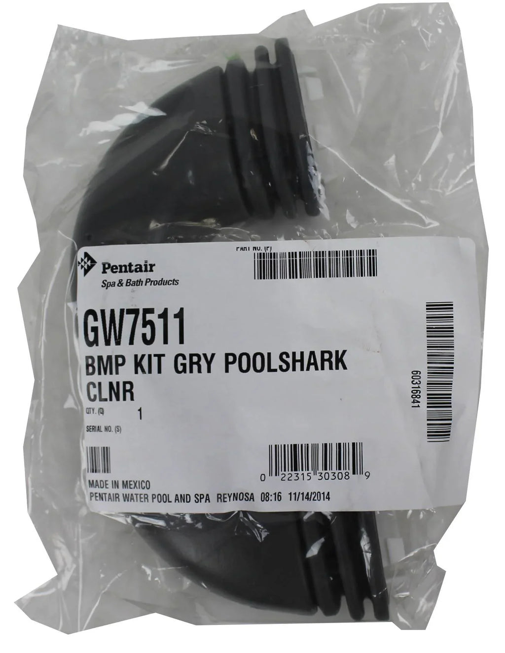 Pentair Swimming Gray GW7511 Gray Cleaner Pool Replacement, Bumper PoolShark Kit