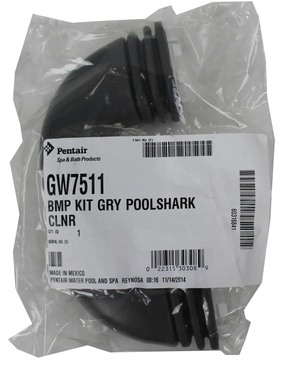 Pentair Swimming Gray GW7511 Gray Cleaner Pool Replacement, Bumper PoolShark Kit