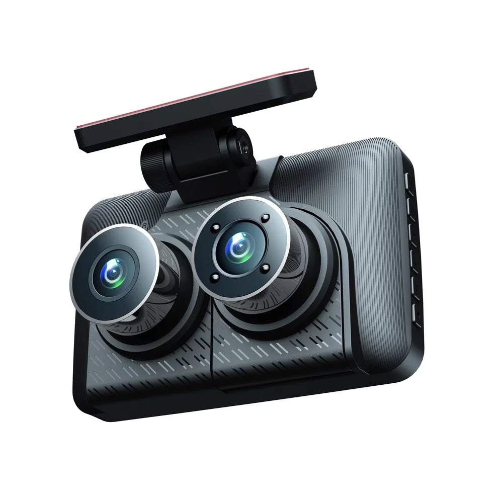 Camcorder, Dash Clear Car 4in Recording Video Mirror Car Rearview Channel Triple Cam, Tomshoo