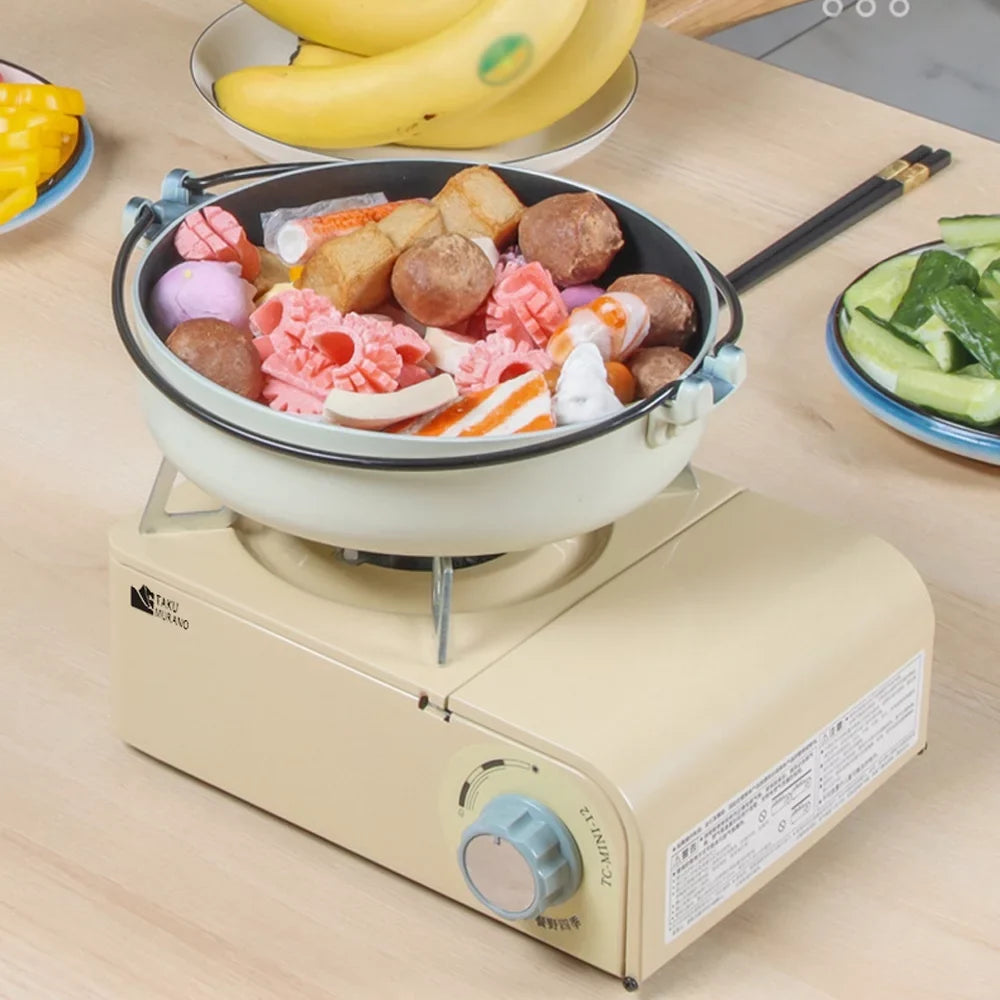 TAKU Cassette with Stove for Camping for Perfect MURANO Portable Piezo Stove Butanes Ignition - 2500W Cooking,