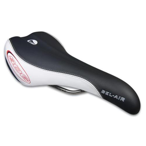 Blk/Wht Bel-Air MTB Components CrMo RL Saddle SDG