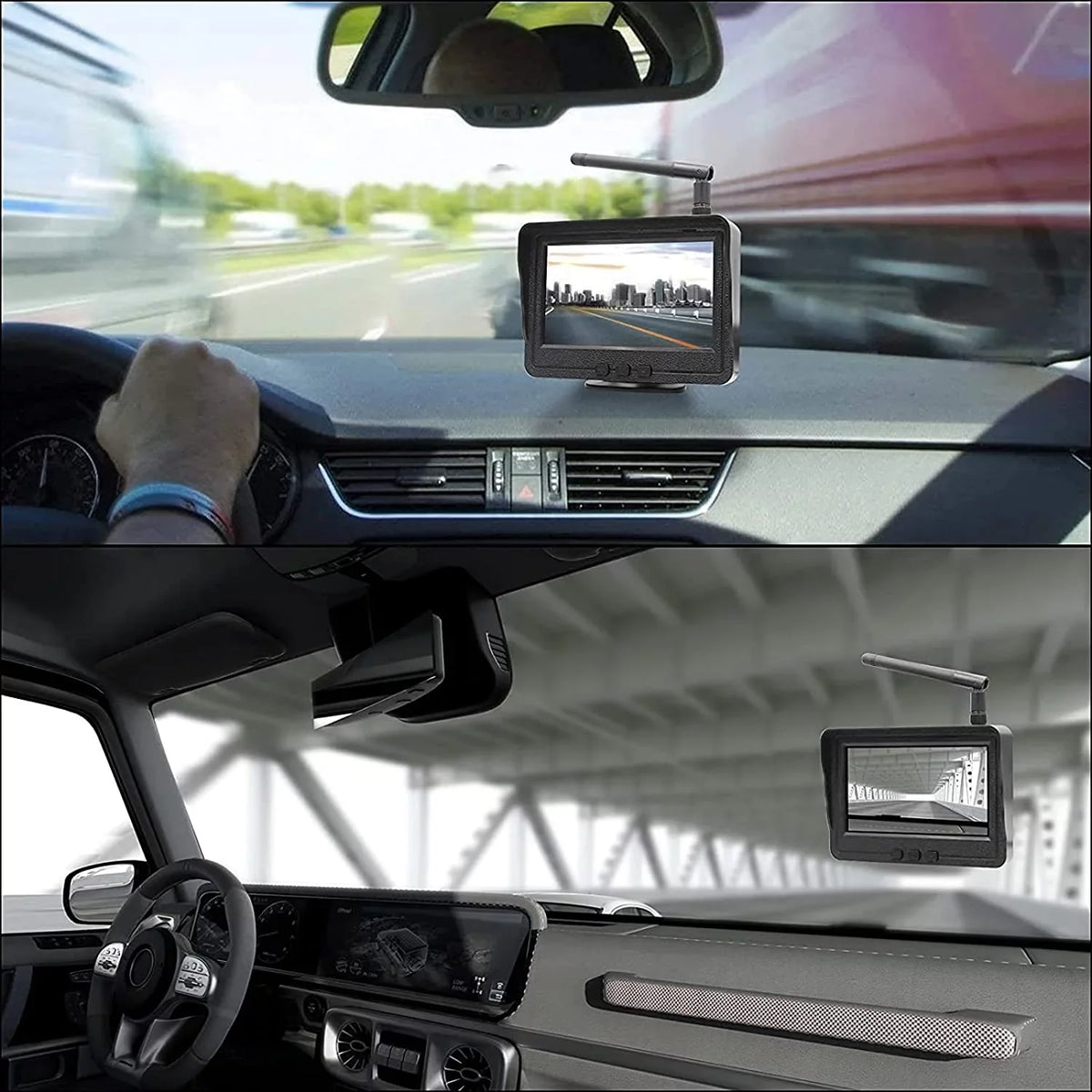 LCD Camera for RV Wireless 170 View Rear Car, Truck, for 4.3"" Night B-Qtech Vision Monitor Waterproof with Backup Camera