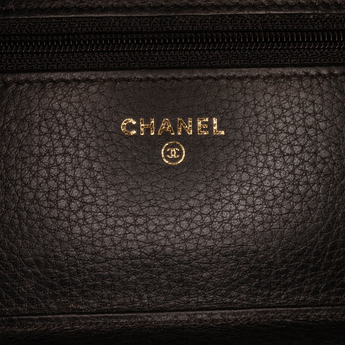 Bag Crossbody (Good) Authenticated on Chain Leather Studded Wallet Calf Black Unisex Pre-Owned