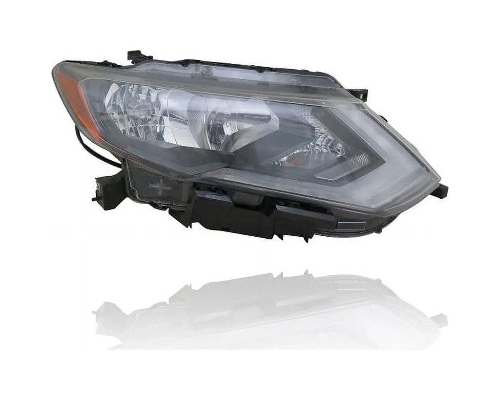 Direct Driver Nissan Headlight - LED/SL-Premium/Hybrid-SL) Left Halogen + Cooling - - Set Passenger (Exclude - Rogue-S/SV/SL/Hybrid-SV Right Pair, 260606FL0A - Fit/For CAPA 17-19 260106FL0A, Assembly