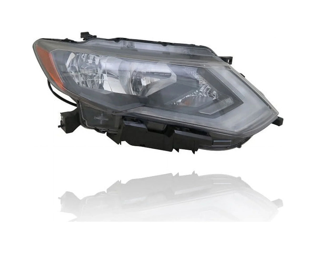 Direct Driver Nissan Headlight - LED/SL-Premium/Hybrid-SL) Left Halogen + Cooling - - Set Passenger (Exclude - Rogue-S/SV/SL/Hybrid-SV Right Pair, 260606FL0A - Fit/For CAPA 17-19 260106FL0A, Assembly