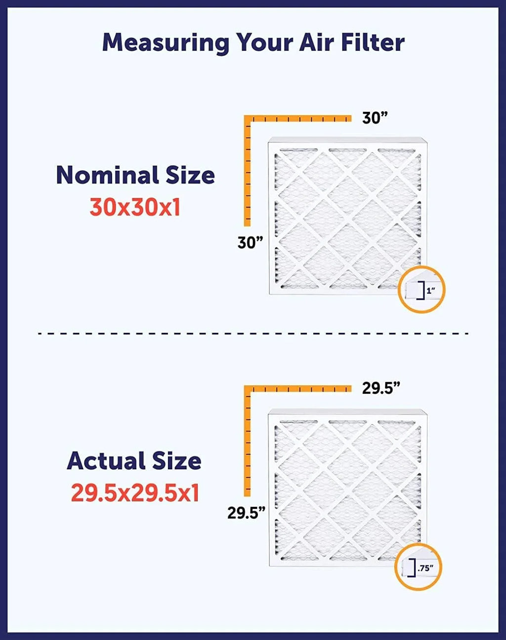 Pack MERV dimension King Pleated AC 29.5 29.5 | x Filter 13 Furnace 30x30x1 x 4 Filter HVAC Air | .75" Actual Filter |