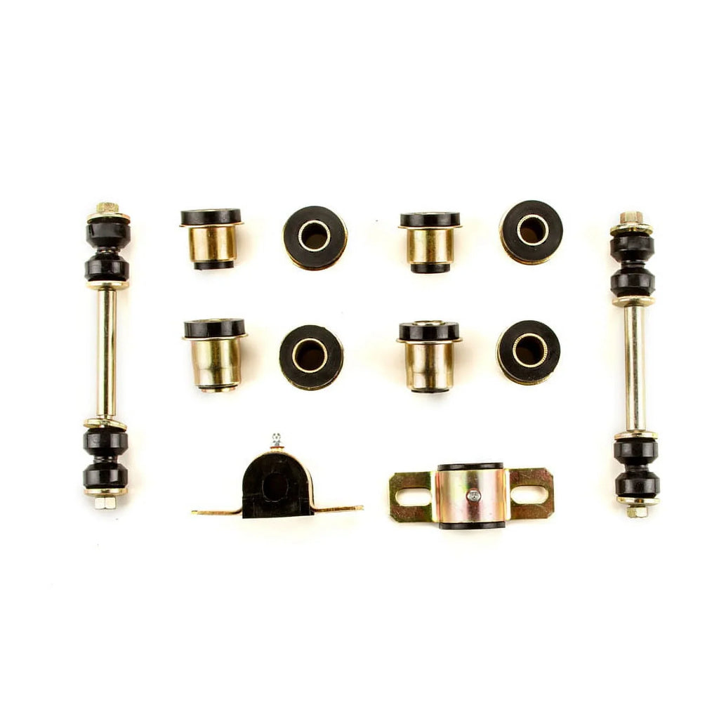 Chevrolet Suspension Poly Bushings End Full Black Front - dimension Set 1964 1958
