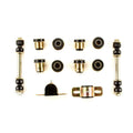 Chevrolet Suspension Poly Bushings End Full Black Front - dimension Set 1964 1958