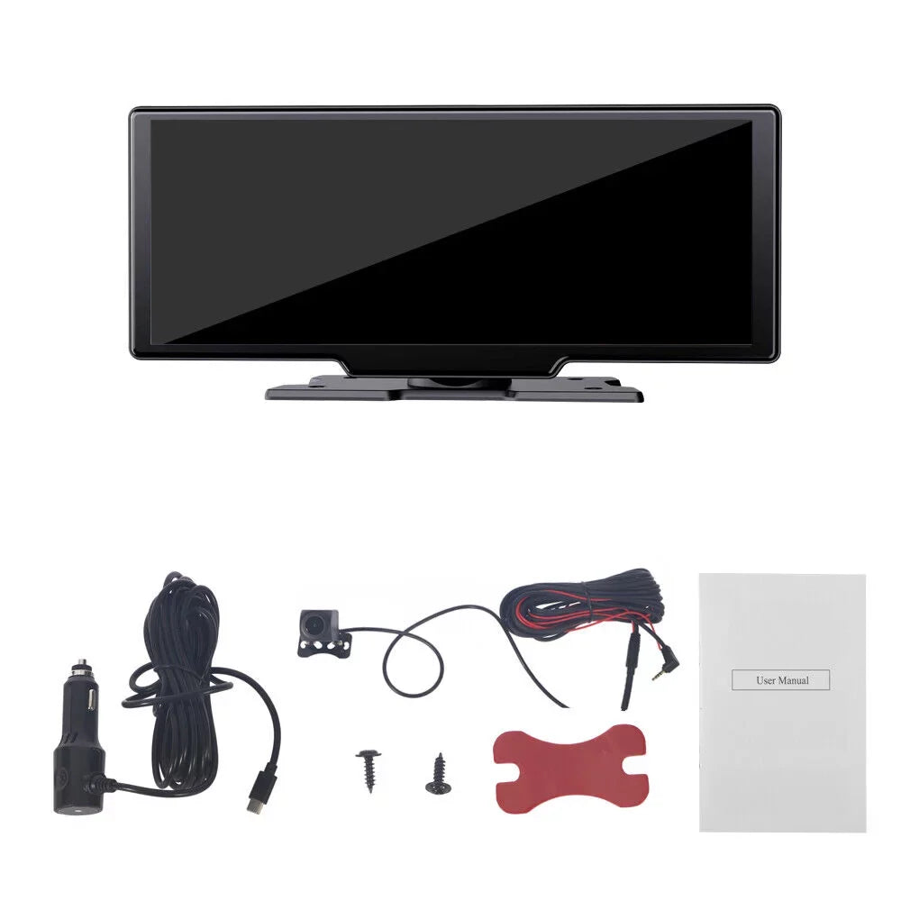Dash Channel Wifi ". 2K Dual Camera 10.26'' Touch Auto Android DVR Jahy2Tech Wireless Screen Car