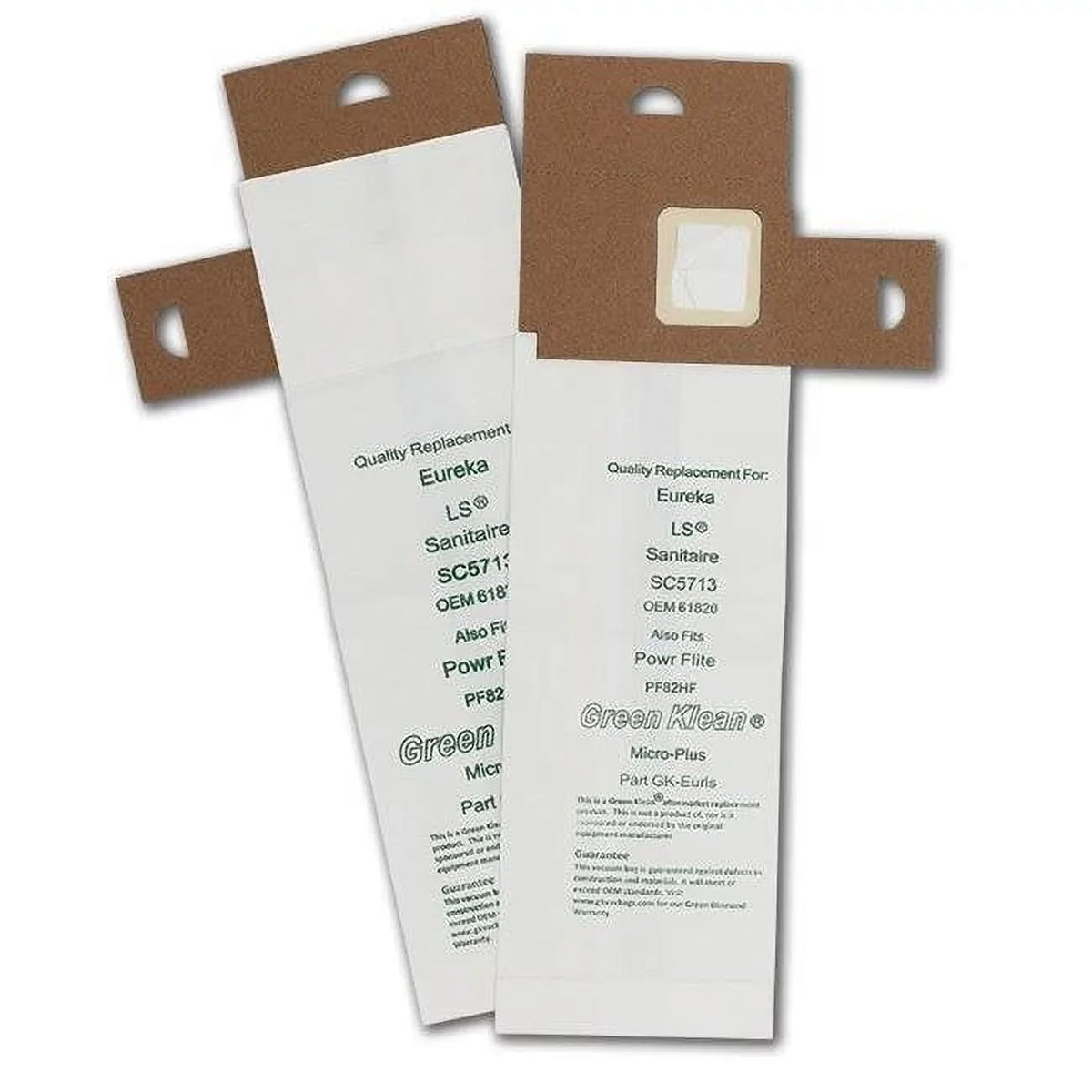 Replacement LiteSpeed of Eureka SC5713 Klean - LS Sanitaire Vacuum Case Bags Green 36 &