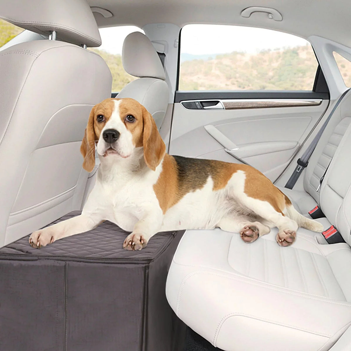 Bridge Storage Back with Dogs - for Dog Extender Seat MSR IMPORTS Gray