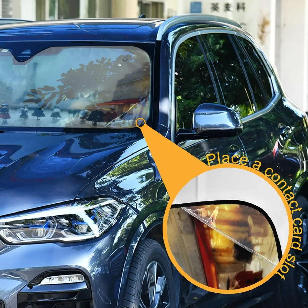 Accessories Cars,SUVs,Trucks-55×27.6in Visor and Shade,oldable Protect Wellsay Car Cool UV Blocks Protector Landscape Rays for Sun to Sunshade Old Windshield Paris Keep