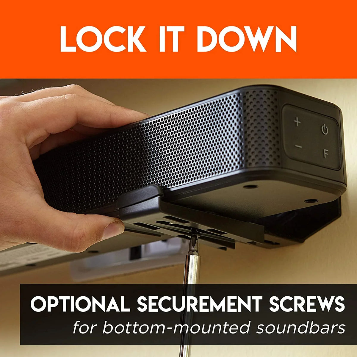 Dolby Roku, Soundbar Mount Bracket Adjustable Works & Wall for More Atmos Universal Soundbars - Including Depth Echogear All with - Vizio, , Soundbars