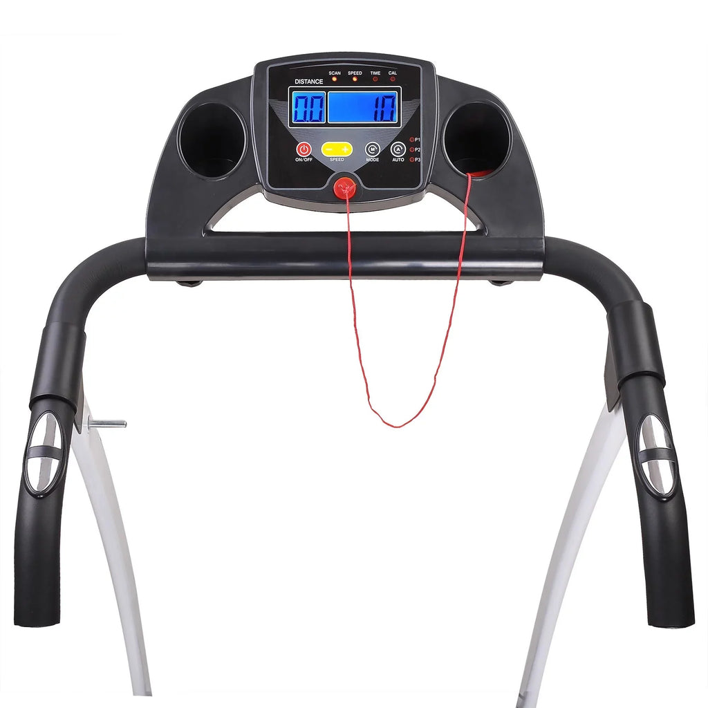at - Get with Foldable Treadmill Display - with LCD Electric treadmill! 63.5 our home fit foldable