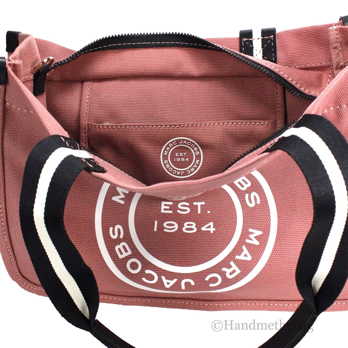 Convertible Tote Jacobs Purse Fabric Rose Medium Canvas Bag Shoulder Marc Dusty