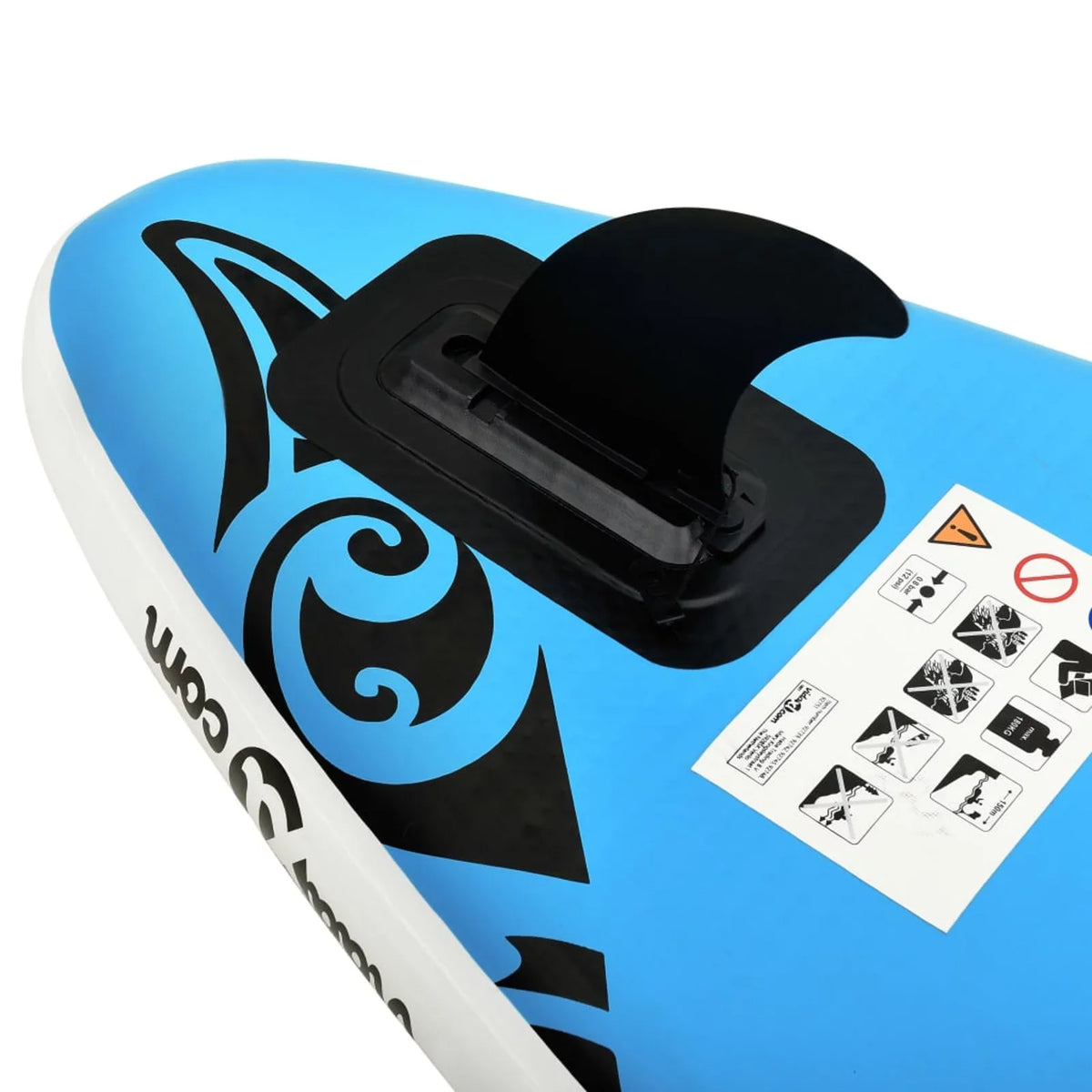 Set Walmeck Paddleboard 144.1"x29.9"x5.9" Blue Inflatable