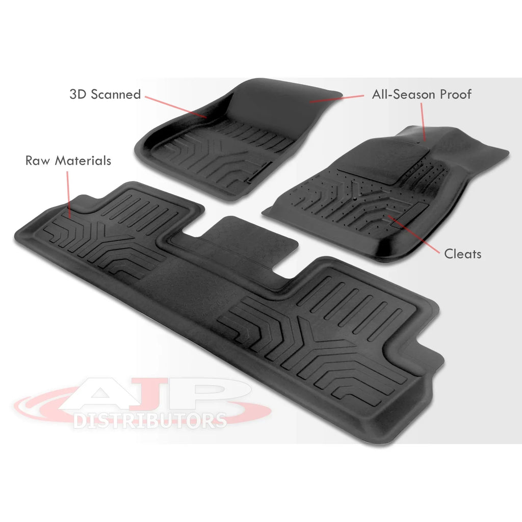 3 AJP Floor Model Compatible/Replacement Season 2017 Liner All 20 2022 21 2020 22 17 Distributors 23 Rear 2021 climate & 18 Set 19 Rubber TPE 2019 For Proof Front Guard Mats Protection Tesla 2023 2018