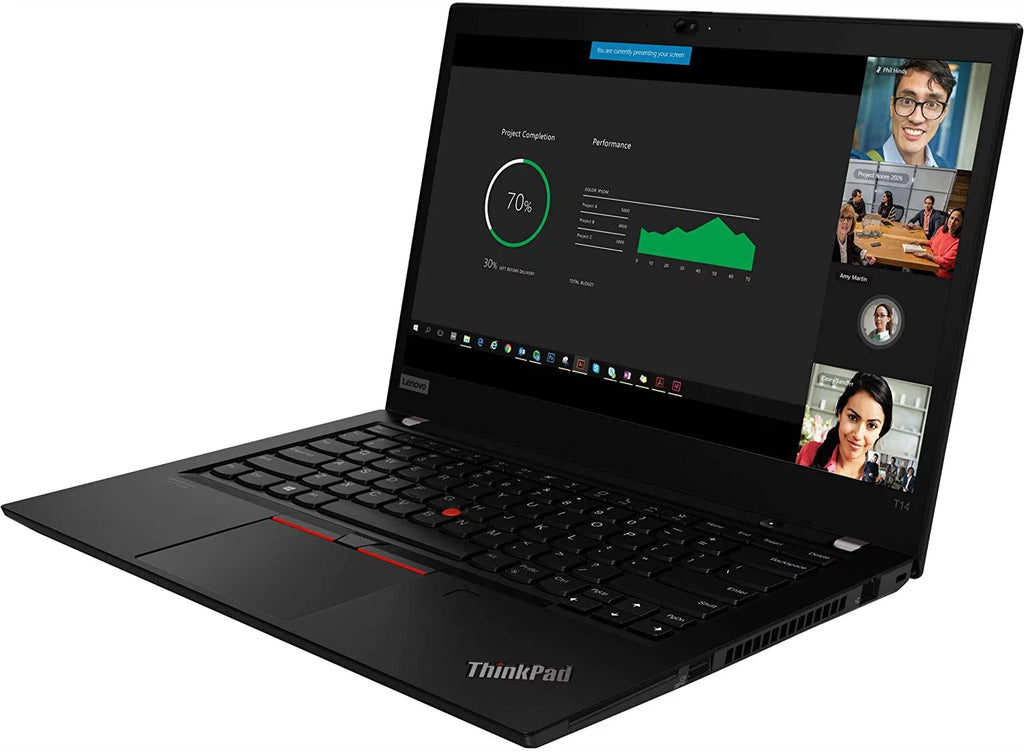 10 4, (Intel Wi-Fi T14 KB, RAM, ThinkPad 24GB Thunderbolt Fingerprint, Windows SSD, 6, Backlit i5-1135G7, Laptop, Pro Business 1TB IPS PCIe UHD x 4-Core Graphics) 2 Webcam, FHD 14"