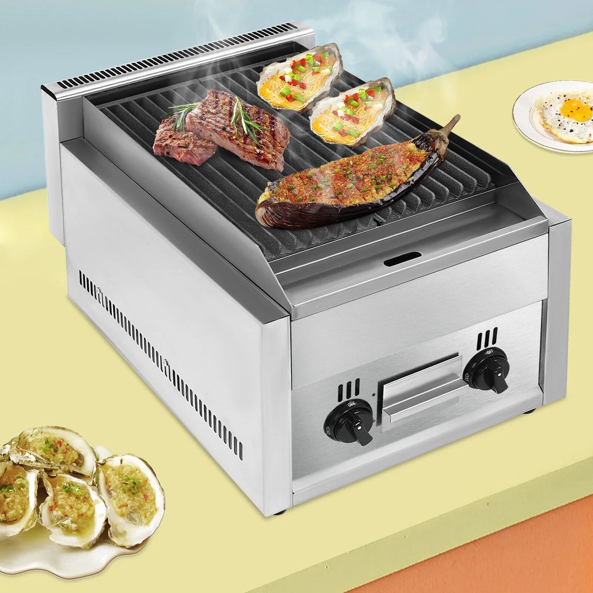 FY-977 Grill Built-in Gas Steel Intdoor Propane Grills Stainless Liquid exterior/