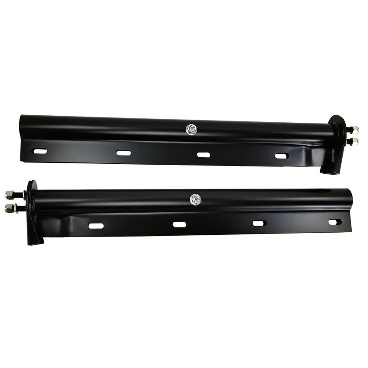 Holder Black 30" Loaded Trucks Straight Set Mud Spring 1-1/8" Hanger Length Semi Spacing Bolt Flap Mudflap POWERWORKS Bracket for