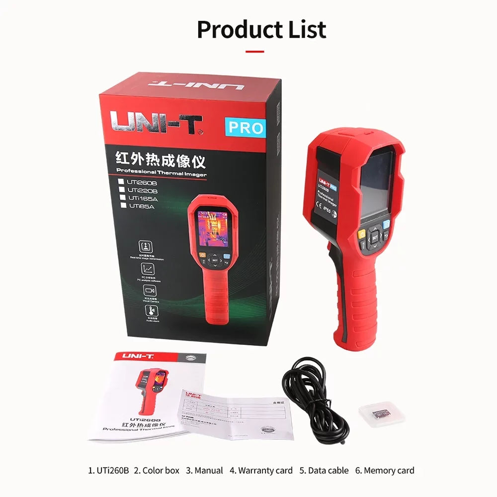 Daakro Handheld Imager UTi260B Camera Thermal Infrared IR Thermometer Imaging UNI-T
