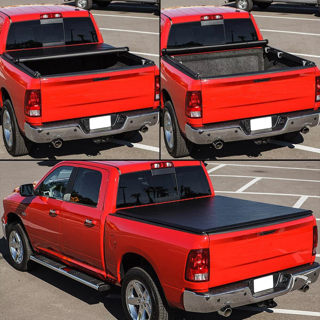 Vinyl 5 Tonneau Chevy 2015 for Roll-Up Short Cover TTC-RU-043 to Ft Motoring Canyon Colorado/GMC DNA 2019 16-18 Soft Bed