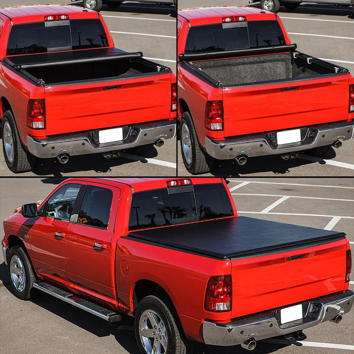 Vinyl 5 Tonneau Chevy 2015 for Roll-Up Short Cover TTC-RU-043 to Ft Motoring Canyon Colorado/GMC DNA 2019 16-18 Soft Bed