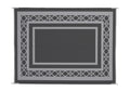 with x designs) Rug Mats Patio 2 exterior (Reversible 9' Gray 12'