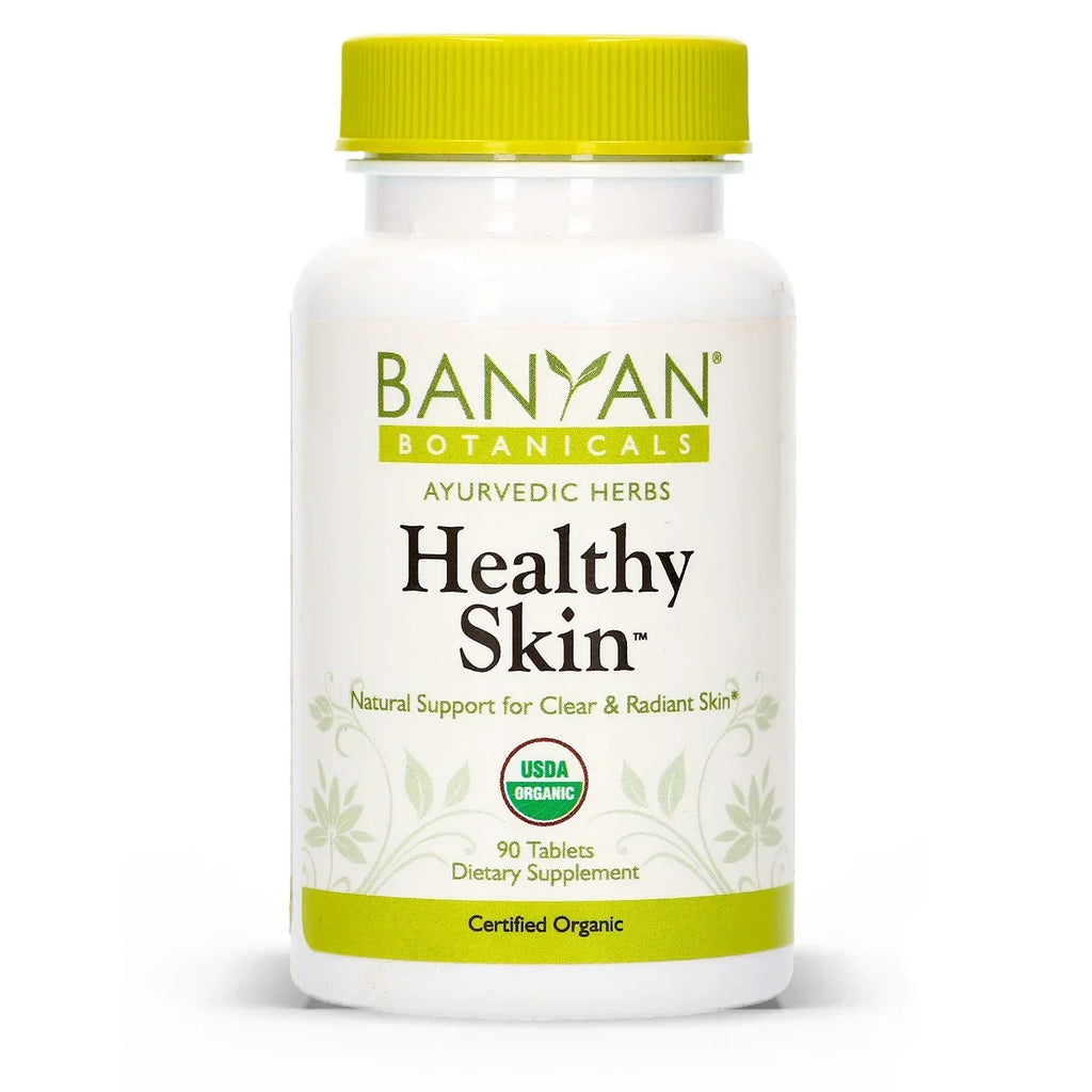 Skin Certified Skin* Organic - Botanicals Flawless - Radiant, 90 Supplement Healthy - USDA Tablets Daily Banyan for