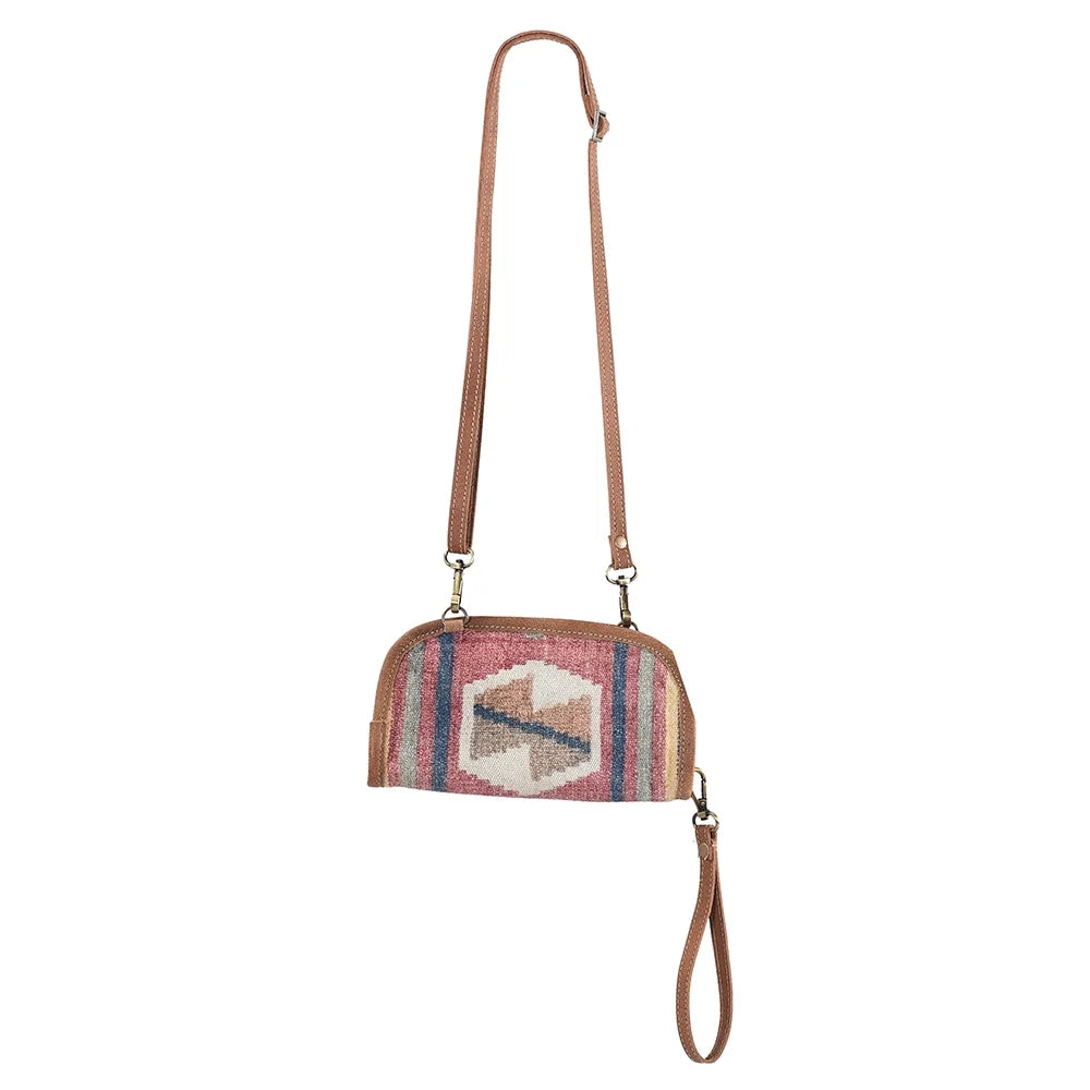 Cross KB Body Upcycled handbag OHLAY purse women bag Leather Canvas western KB315 Genuine