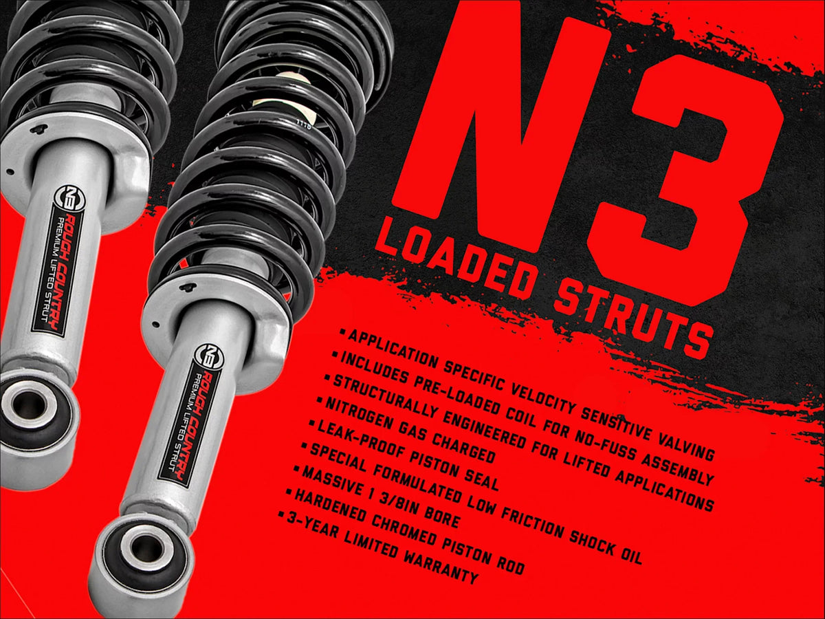 Country | Kit 19432 N3 Lift 1500 Chevy 2014-2018 Sierra (fits) | Rough 3.5" Struts/Shocks 4WD Loaded GMC Silverado