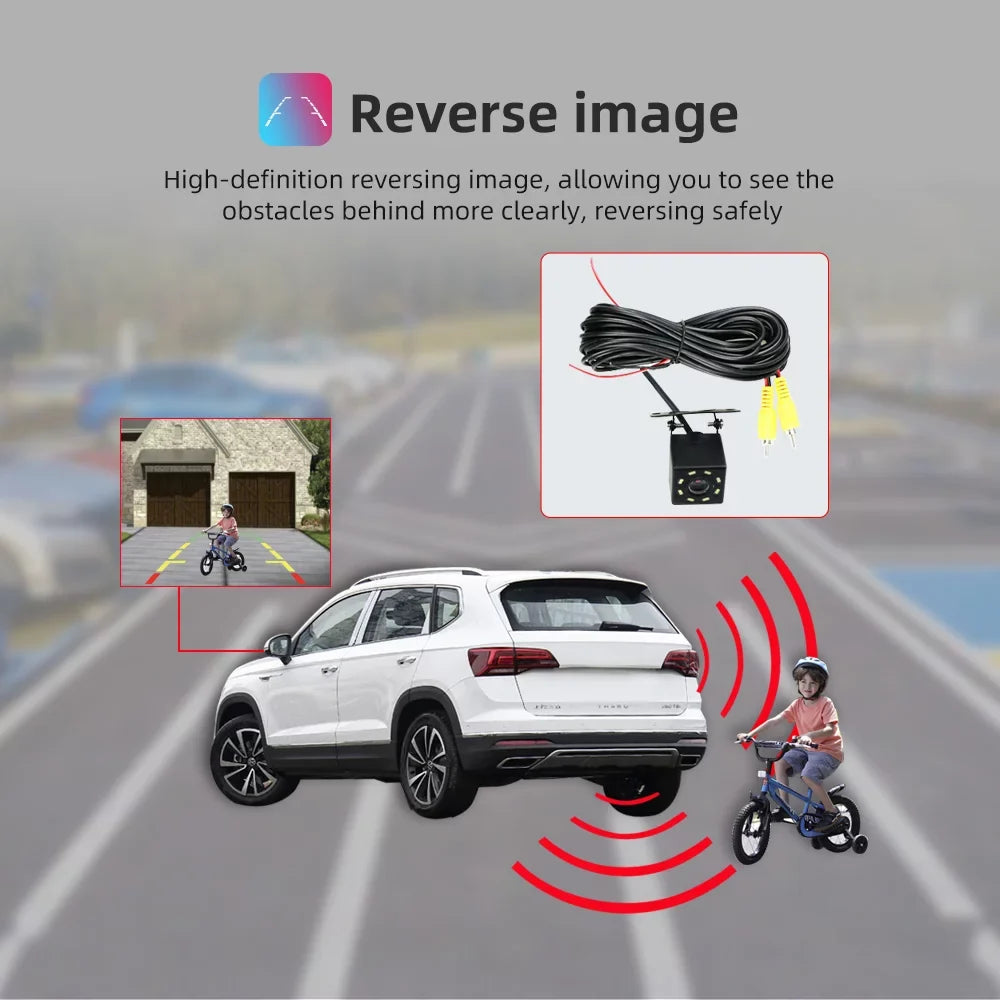 For Bluetooth CarPlay Screen WiFi Android Radio, Radio Stereo with Sienna 2+32G Wireless 9 Support Link Auto Android Mirror Toyota Car Inch Roinvou GPS Car Touch 2011-2014