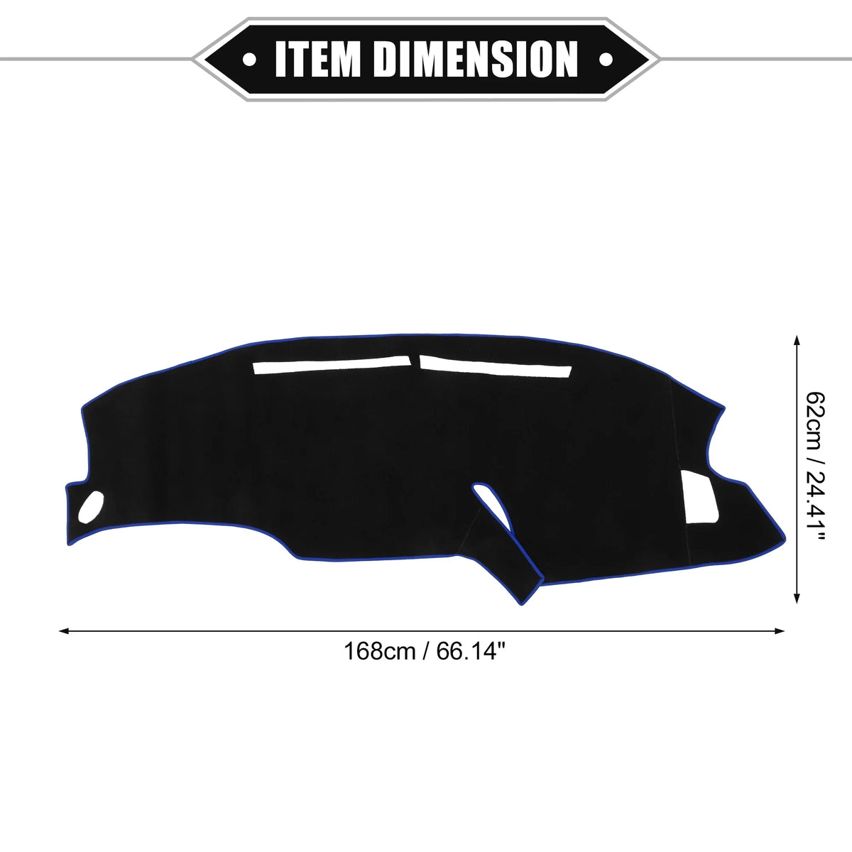 Unique Mat Console Center Protective Cover Dashboard for Car Black F150 Bargains Polyester 1999-2003 Blue