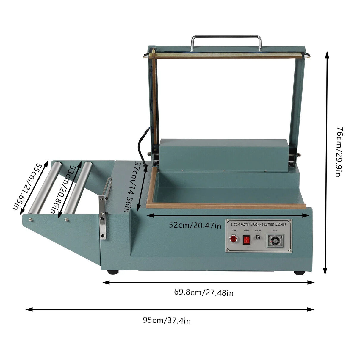 Cutter Film Sealer Quick Sealing Machine POF Machine Packing 1000W Machine Folding OUKANING Heat Wrap Shrink Sealing
