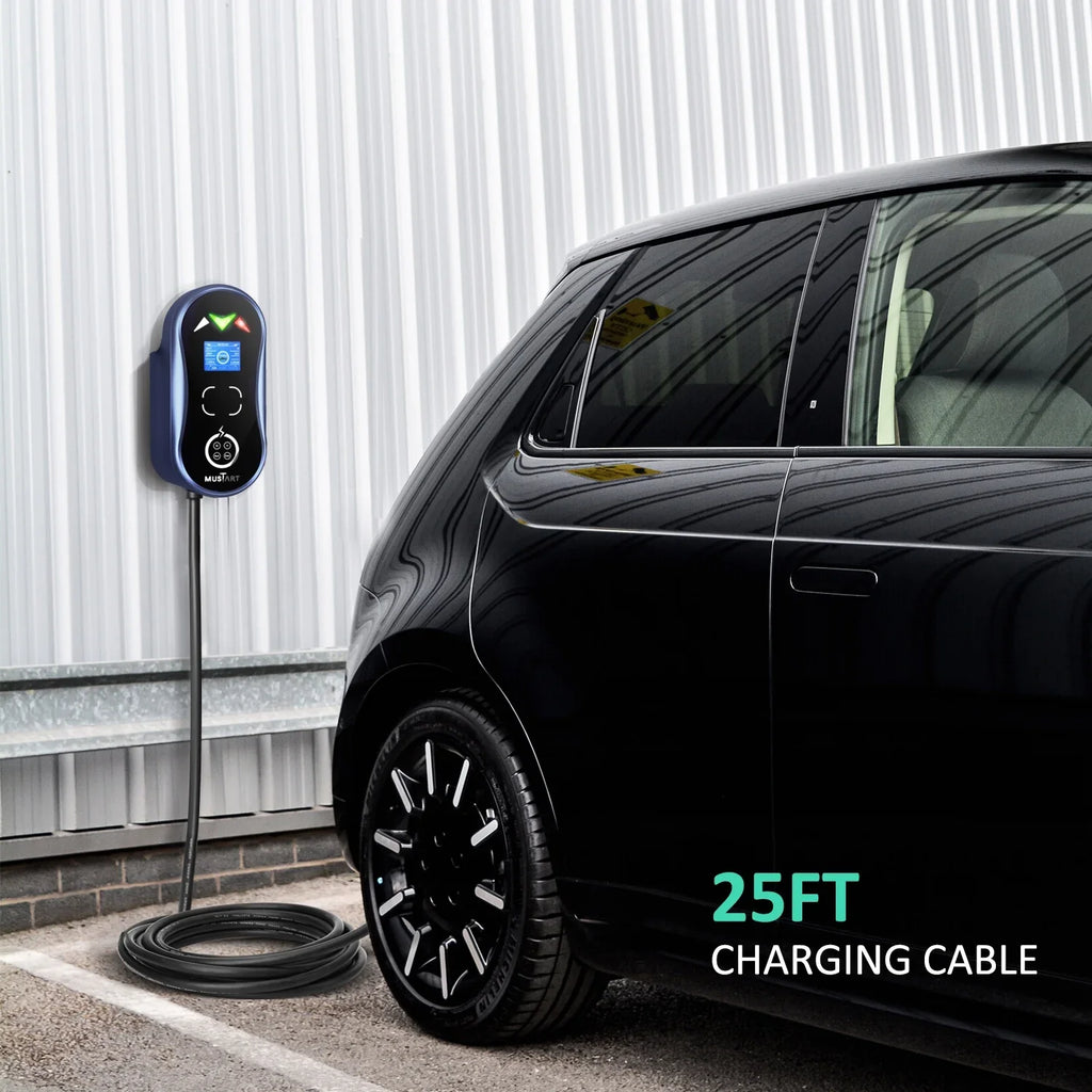 cord, warranty NEMA MUSTART 14-50P, charging 25 Wallbox Charging EV 3 Level - 40Amp, ft 240V, yr product 2 station