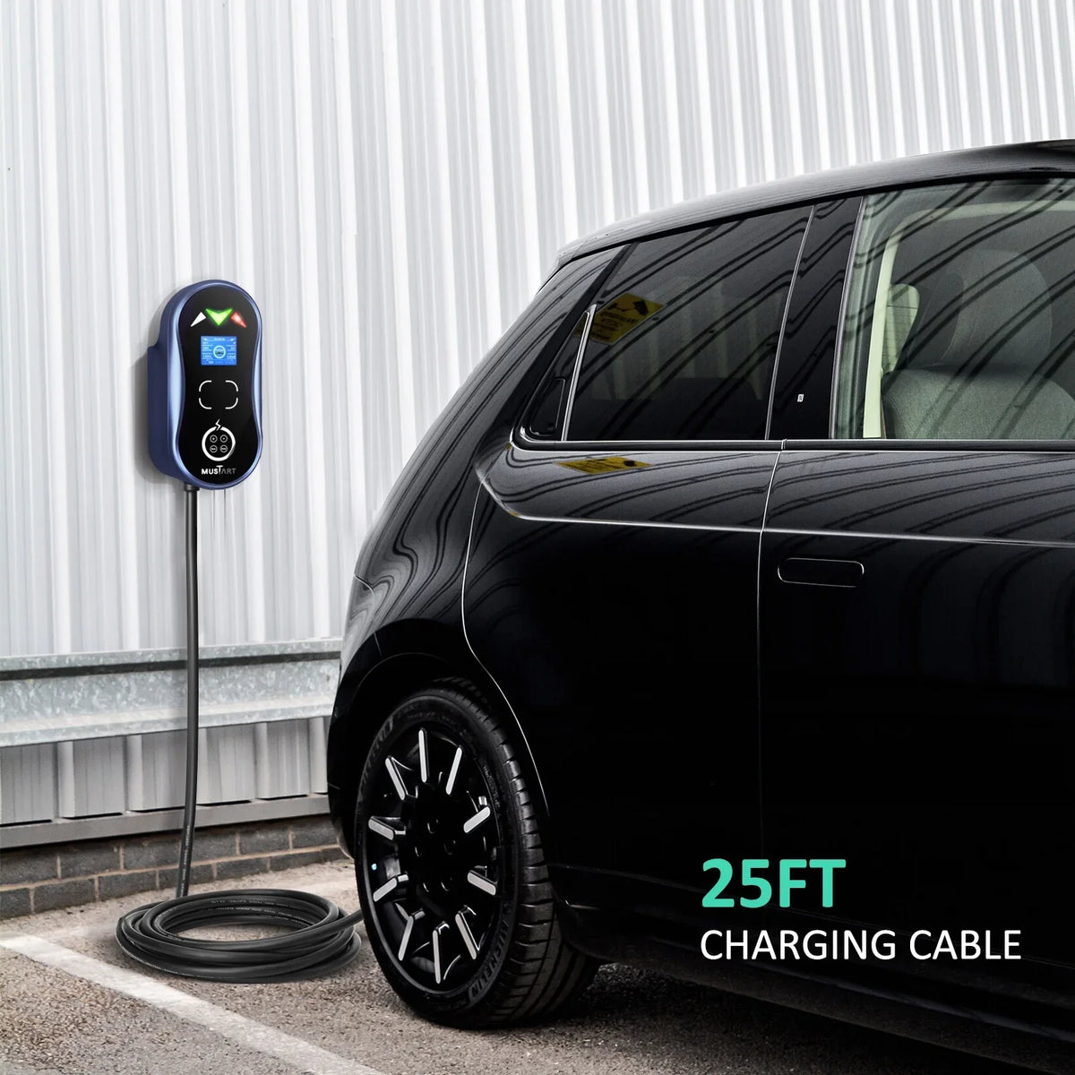 cord, warranty NEMA MUSTART 14-50P, charging 25 Wallbox Charging EV 3 Level - 40Amp, ft 240V, yr product 2 station