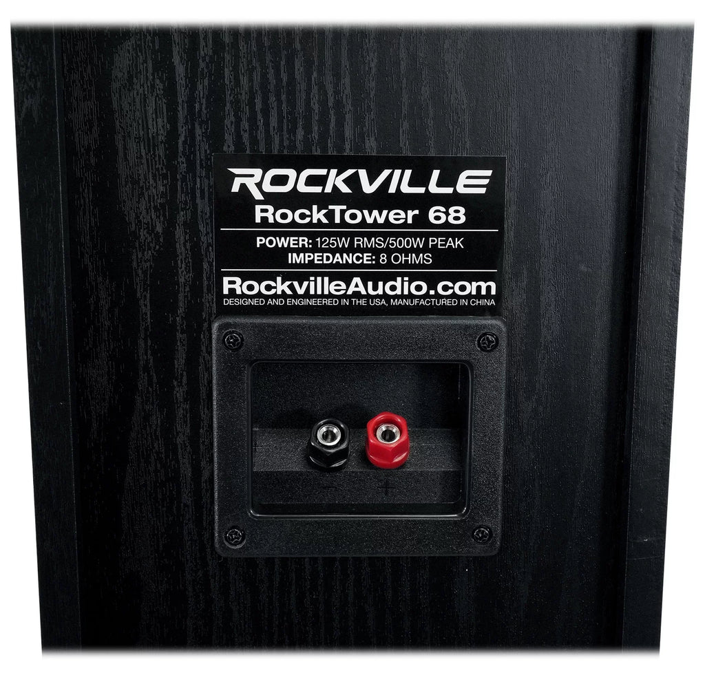 Speakers 8 Black Tower Audio Home Passive Ohm RockTower Rockville (1) 68B