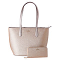 Kate Tote Holiday Top Wallet Bag Gold Spade + Glitter Glimmer Large Zip Shoulder