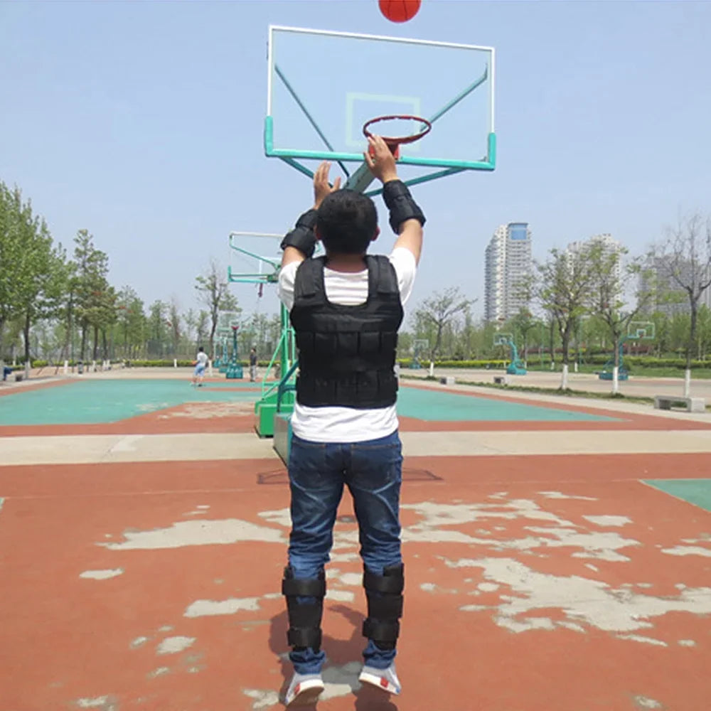 Oxford Weighted Loading Adjustable Weight Strength (Empty) Cloth Weight Training Vest Load Jacket moobody Exercise 50kg Max.
