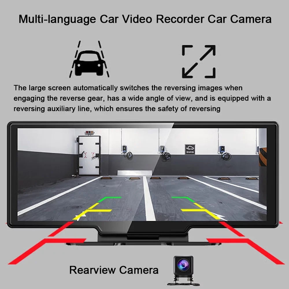 10.26in Auto APP Car Mobilephone Docooler Car Multi-language Video Multi- AUX Car Camcorder Car Camera Control Console BT Camera Rearview Car Recorder