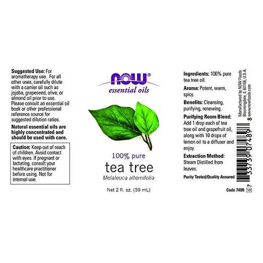 2) Now fl Tea - oz (Pack of Foods 2 Tree Oil