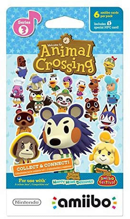 Nintendo Series amiibo Wii Animal Crossing cards U Nintendo 3