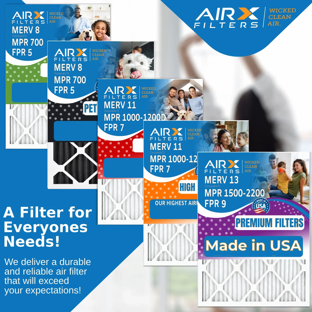 Pack FPR 1200 Filters AIRX USA 24x24x1 MERV 24x24x1 Made 6 to FILTERS Filter Air 7 WICKED 1000, Comparable Filter Pleated AIR. MPR & MPR HVAC Conditioner by Air Furnace 11 Premium CLEAN Electrostatic