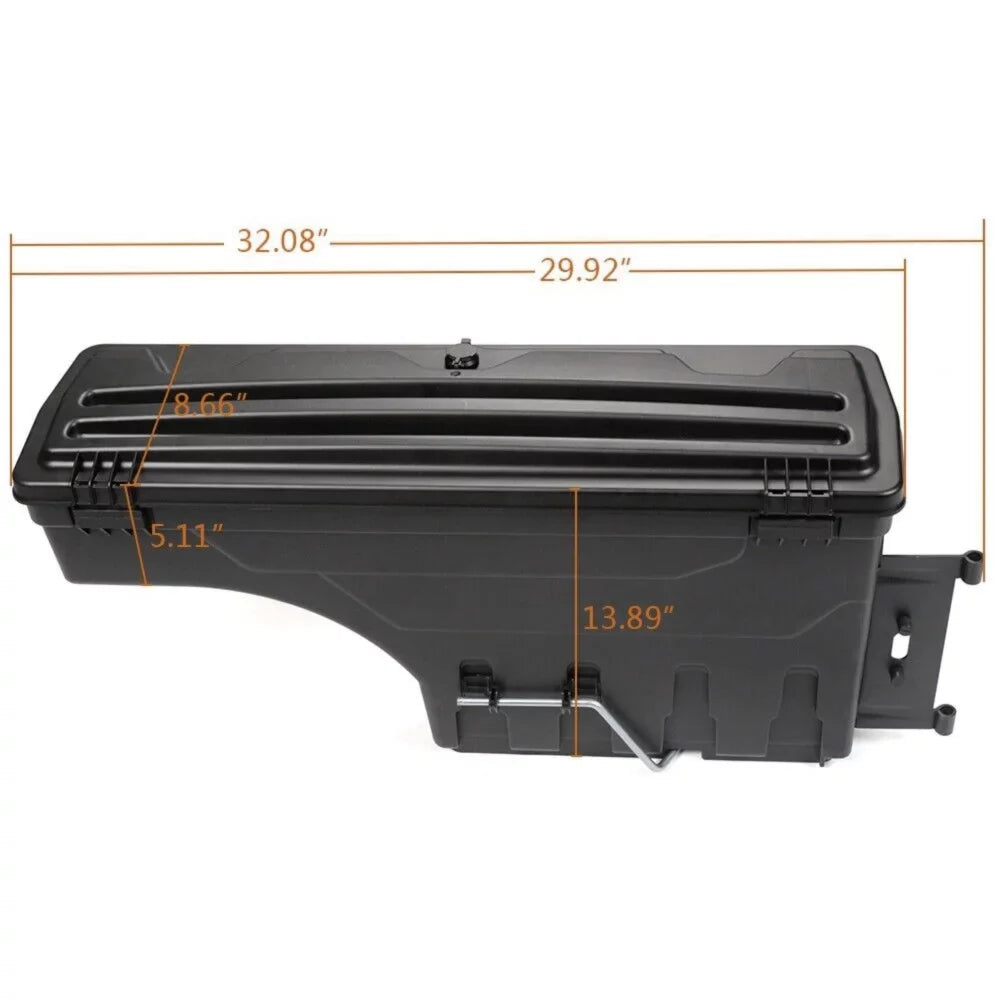 BED TRUCK DRIVER 2015-2020 SIDE Teledu F-150 BOX For TOOLBOXES STORAGE